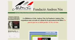 Desktop Screenshot of fundacioandreunin.com
