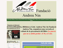 Tablet Screenshot of fundacioandreunin.com